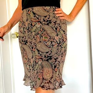 Paisley print skirt